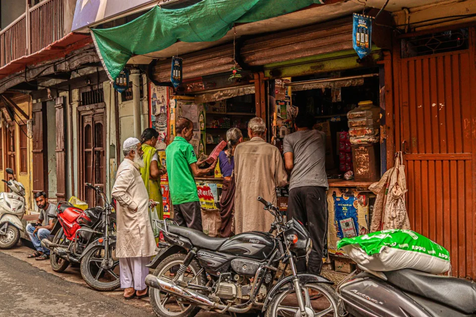 Sạp rau củ tươi